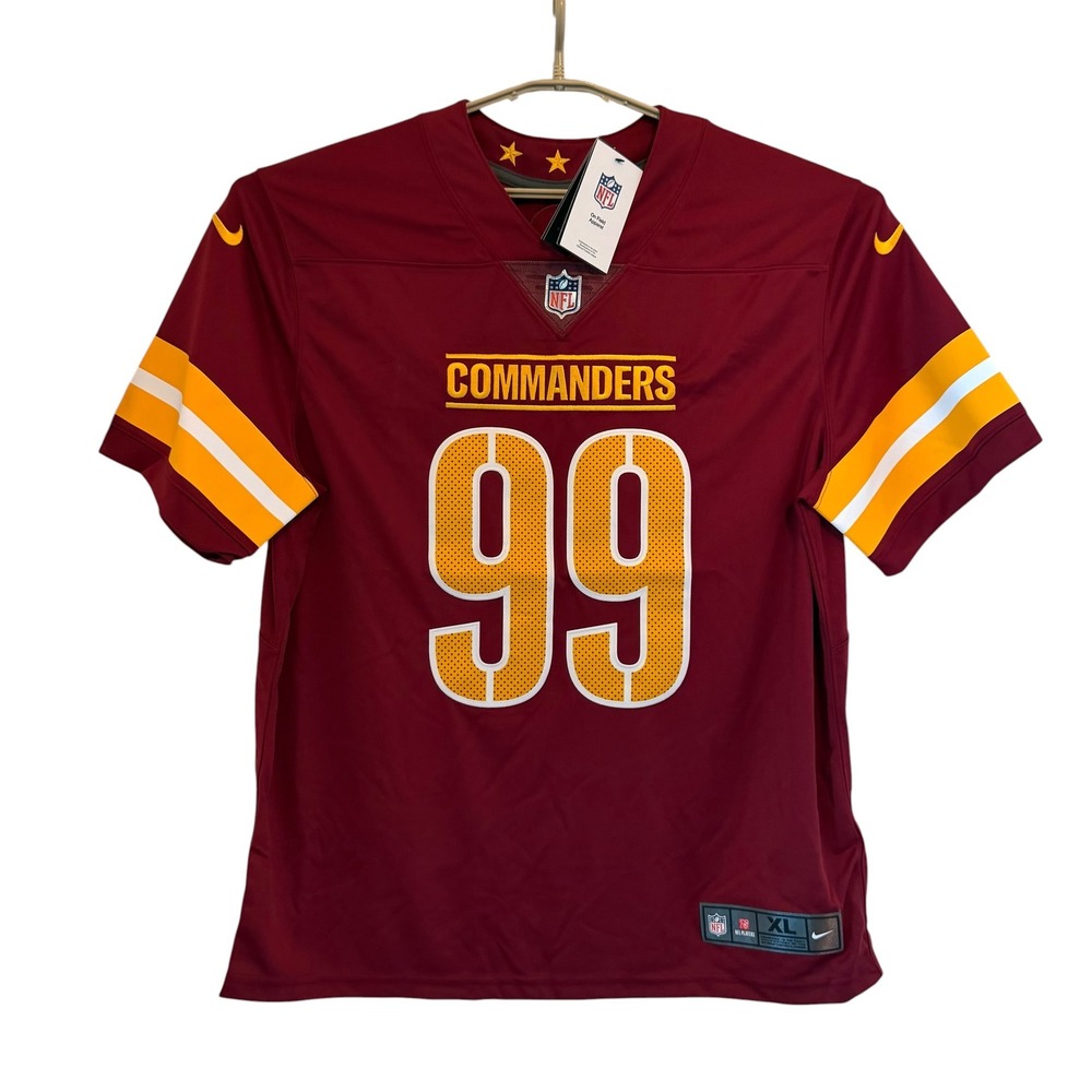 Nike Vapor Washington Commanders Chase Young 99 On Field Jersey Burgundy XL NEW - Picture 6 of 13